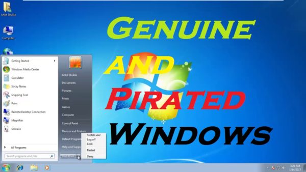Difference between Genuine and Pirated Windows