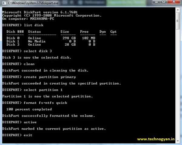 How to make bootable pendrive using cmd