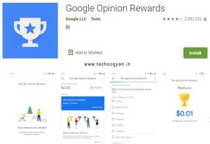 google opinion rewards